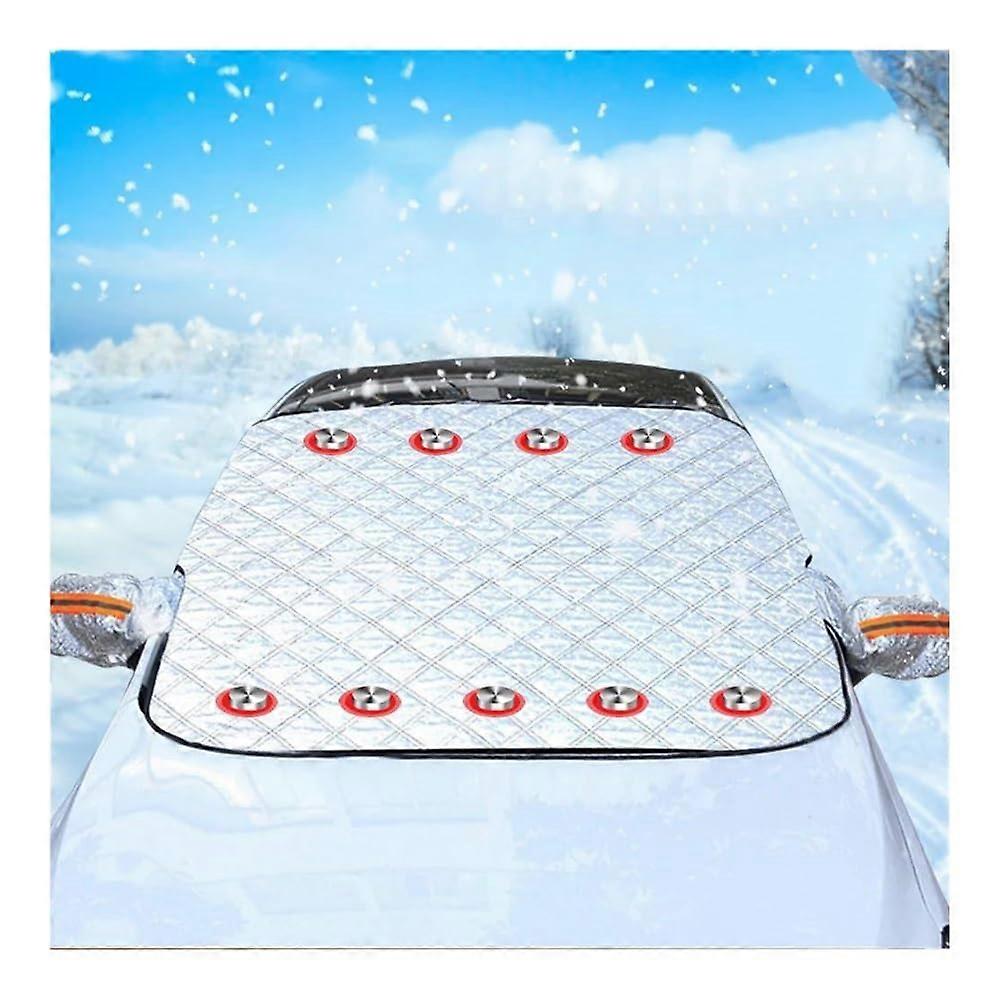 Car Screen Cover Universal Windscreen For Snow And Ice Protection Front Rear Window Sun Shade With 9 Magnets Sedan