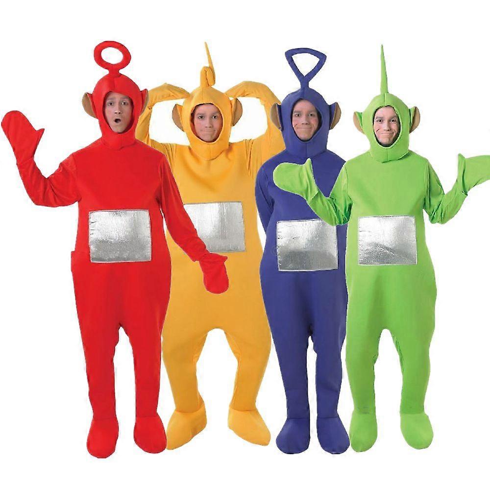 4 Farbe Teletubbies Rolle Lustiges Kostüm für Erwachsene für 2025