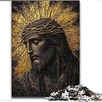 Adult Jigsaws Difficult Golden Jesus Puzzle,is Ideal As Gifts for The Whole Family Suitable - PT 753