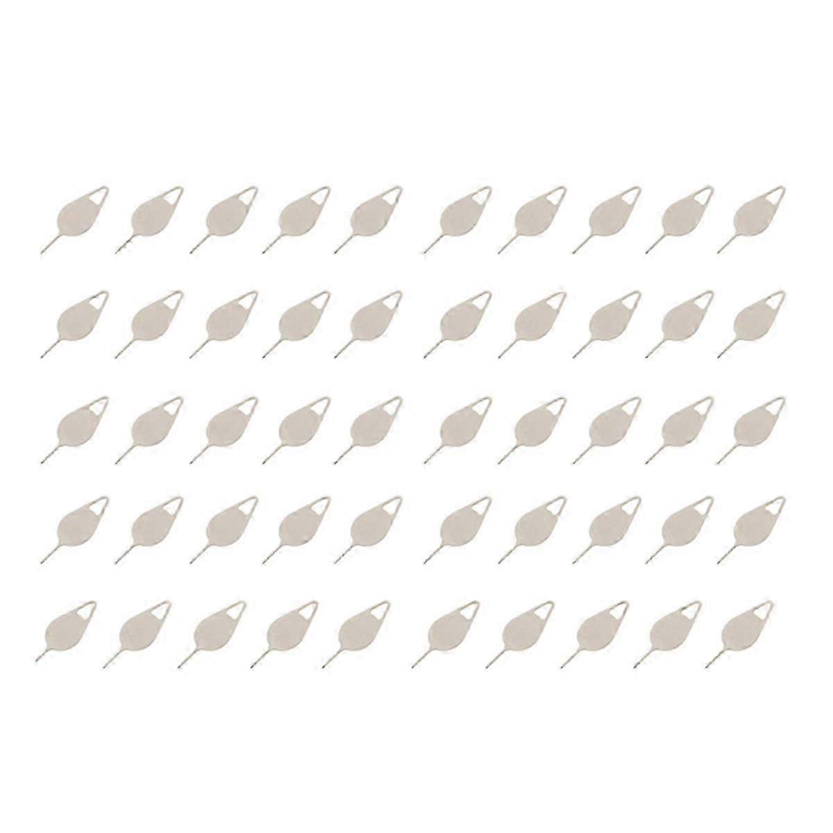 50pcs/Set Sim Card Tray Removal Eject Pin Key Tool Steel Needle