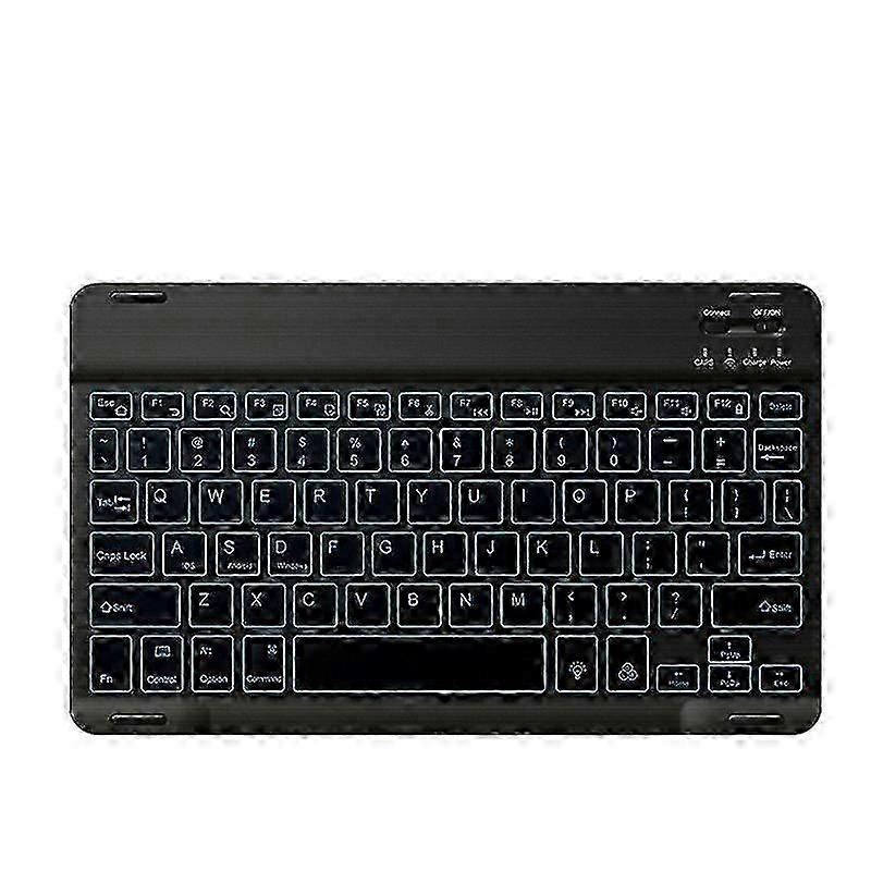 Hot 78 Keys 10 Inch RGB Colorful Backlit Bluetooth Keyboard For Mobile Phone / Tablet