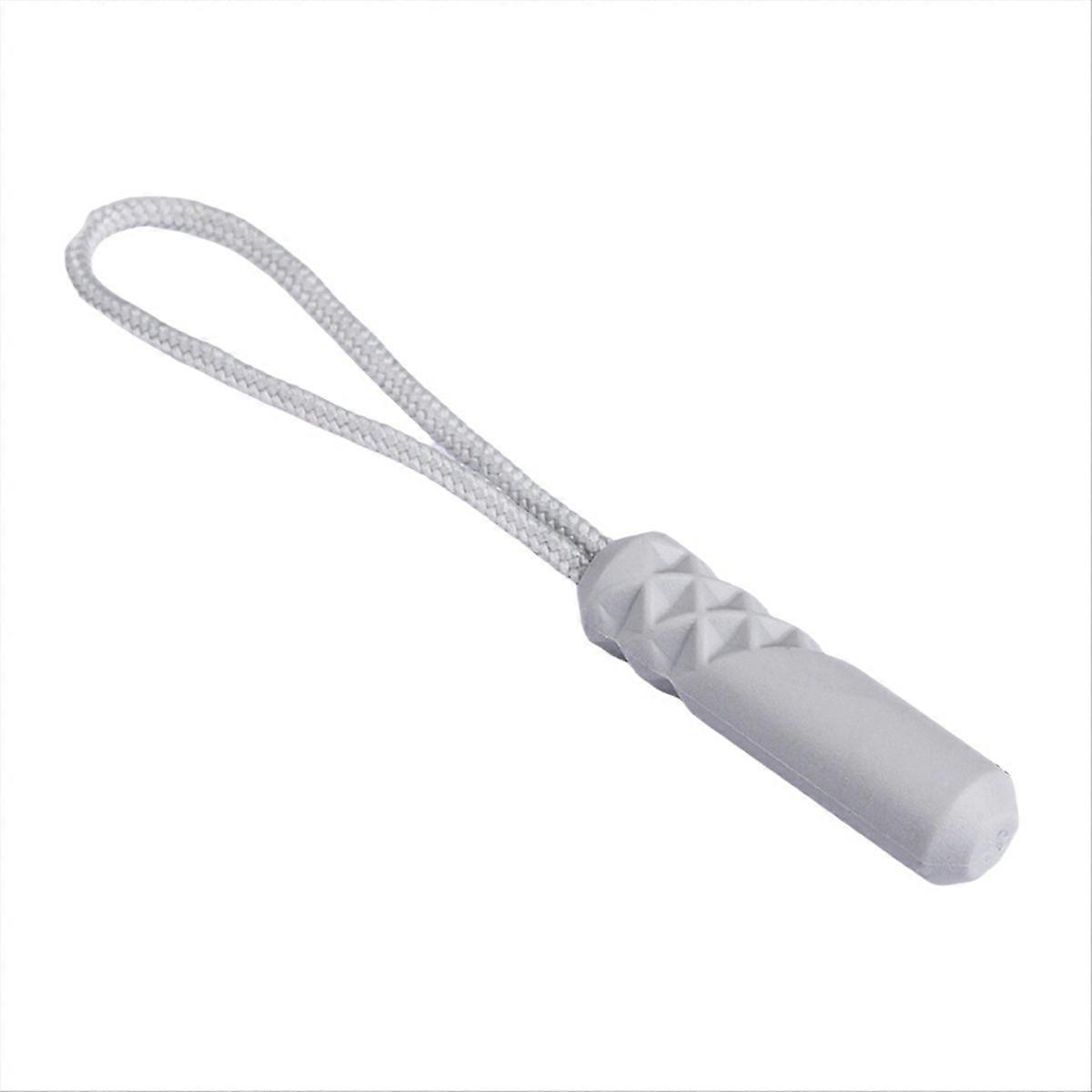 Plastic zipper puller, plastic puller, Gray