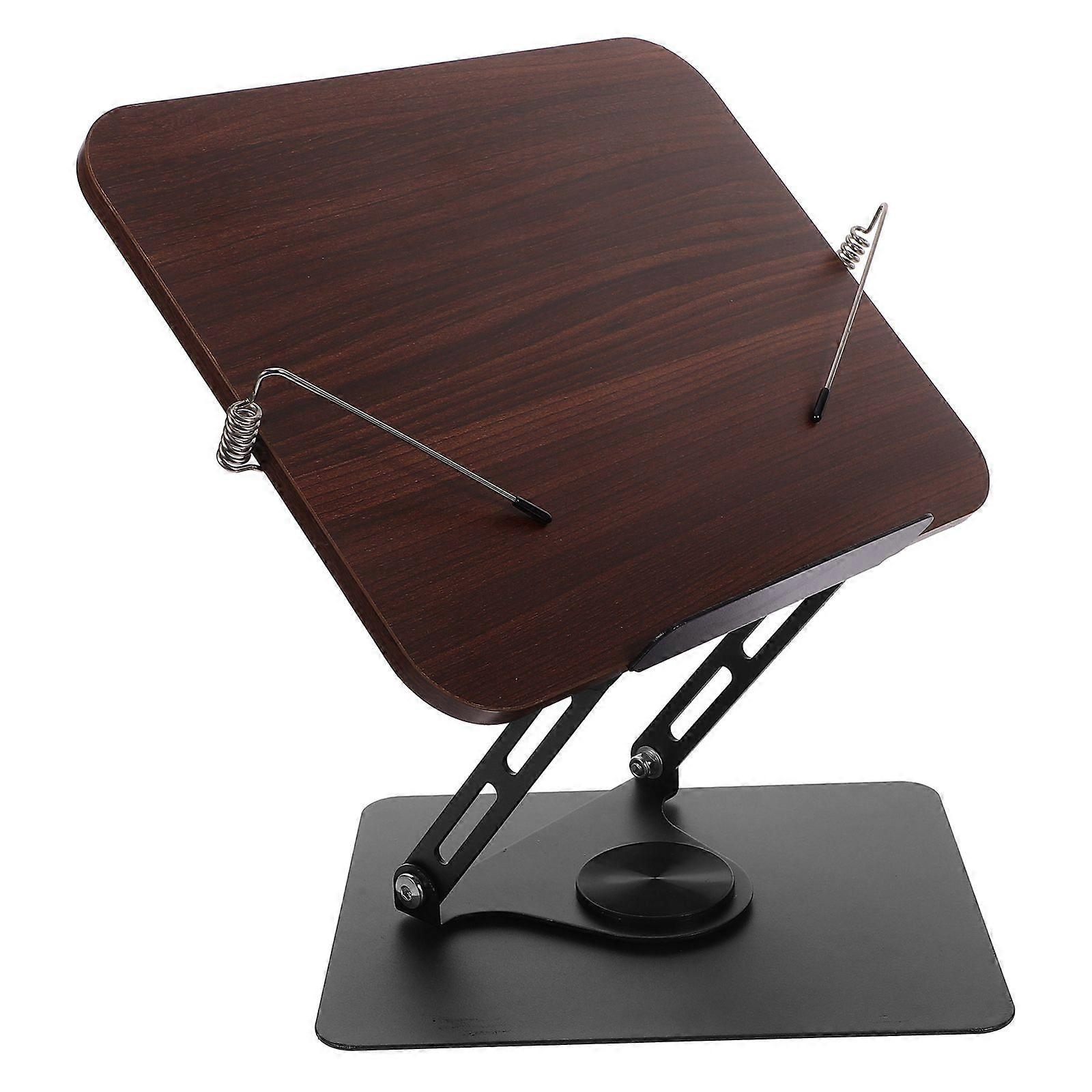 Rotating Book Support Stand Displaying Recipe Holder Folding Book Stand Desktop Sheet Music Reading Rack Rotatable Reading Stand Portable Book Rest