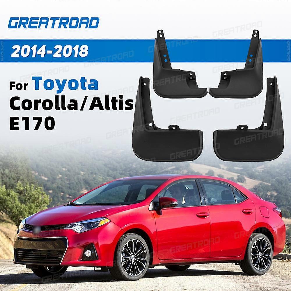 4Pcs Splash Guard Set For Toyota Corolla/Altis E170 2014-2018 2015 2016 2017 Car Mud Flaps Fender Guards Easy Install Auto Acces