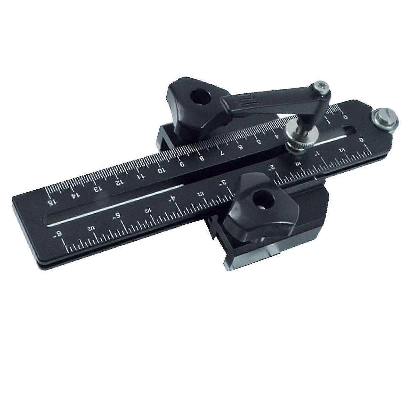 Thin Rip Jig with Limit Block Table Saw Cutting Guide Tool for 3/8x3/4 Inch T Slot 2-5/8 to 8-1/2 Inch Adjustment