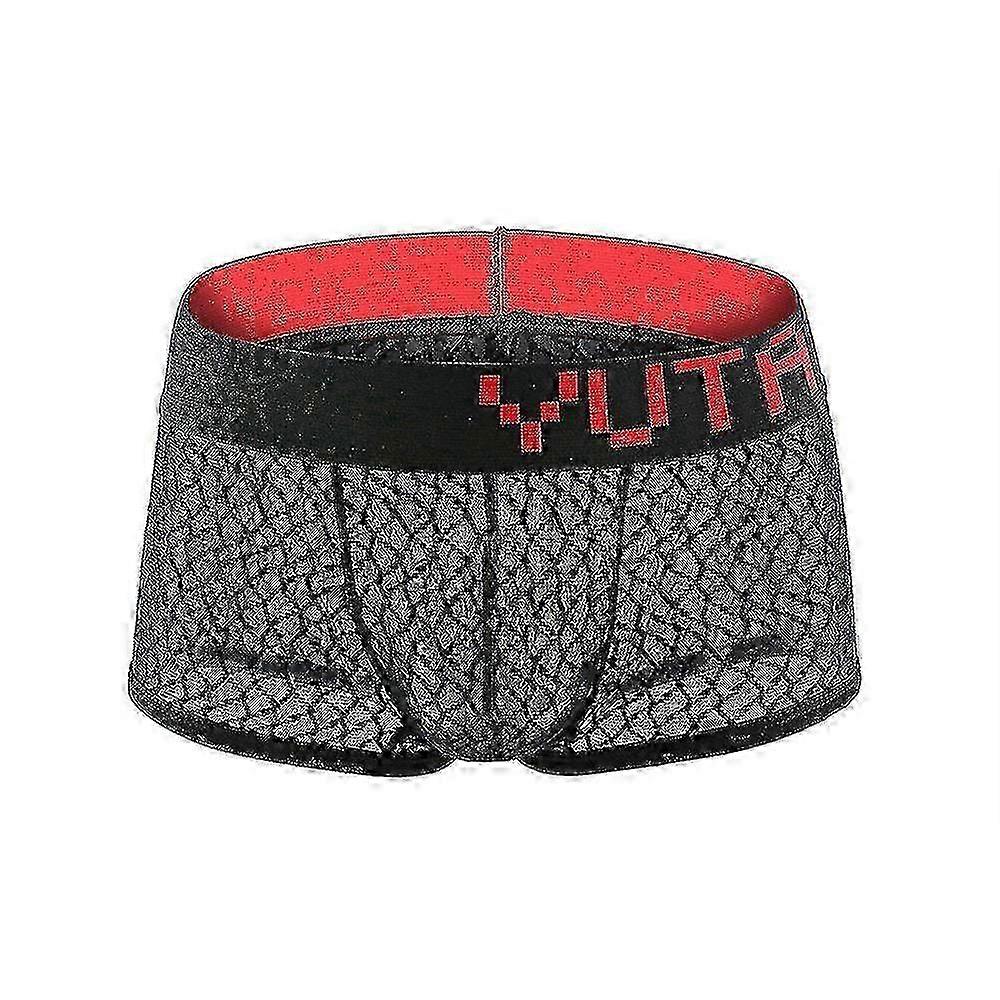 Erkekler Mesh NefesLi Boxer Külot İç Çamaşırı Külot Şişkinlik Kese İç Çamaşırı