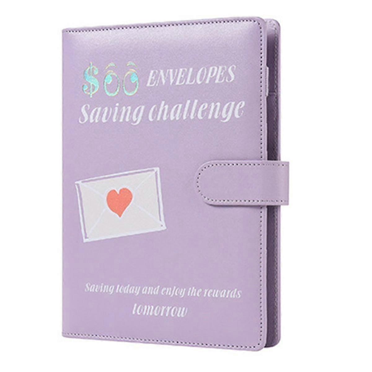 100 Envelopes A5 Money Saving Budget Binder with Cash Envelopes -Challenge Book to Save 5,050 Valen