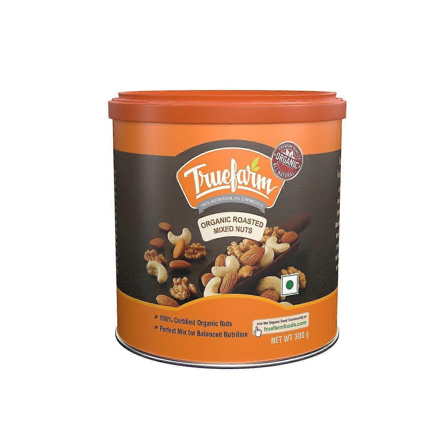 Roasted Nut Mix (300 g), Organic Roasted Mixed Nuts Truefarm