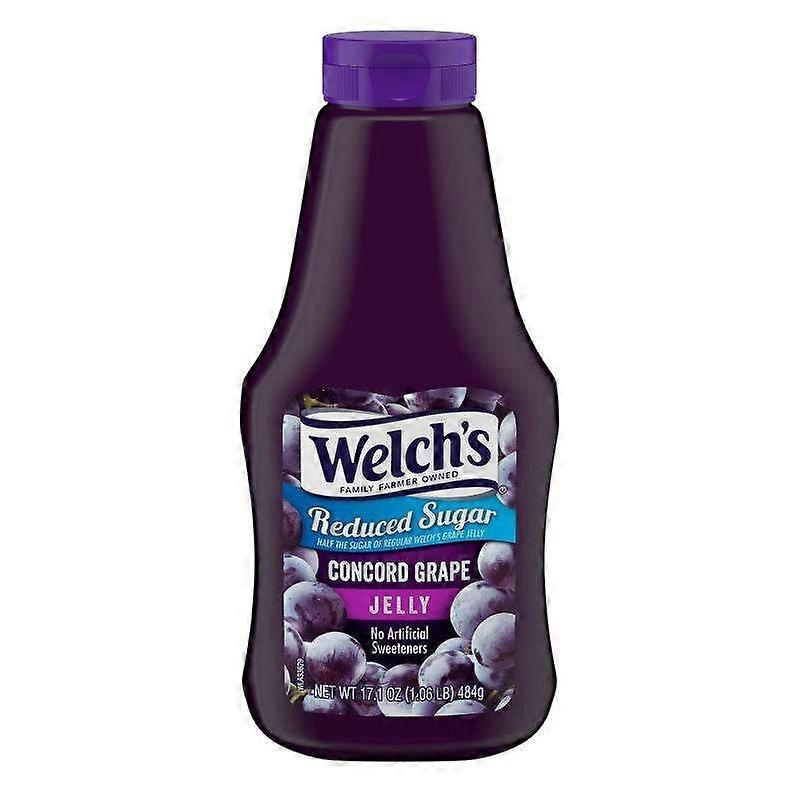 Welch's Squeezable Concord Grape Jelly, Reduced Sugar, 17.1 Oz