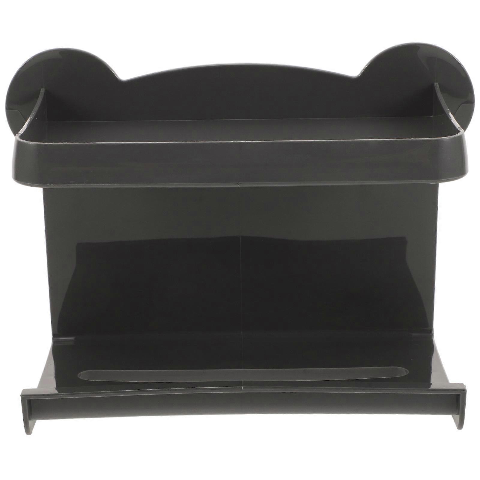 Silver Toilet Paper Holder Double-Layer for Bathroom Wall Mount