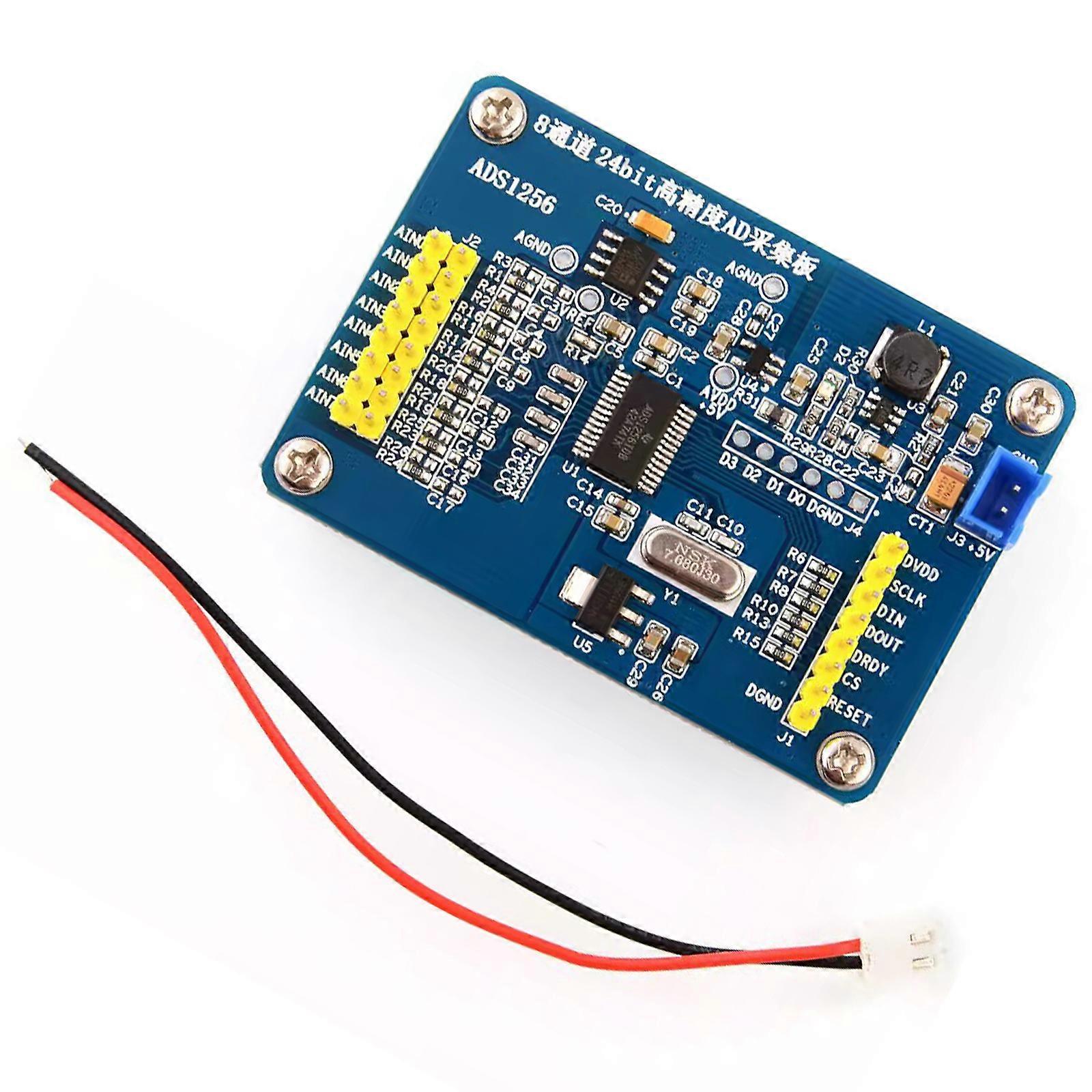 ADS1256 Module 24 Bit ADC AD Module High Precision ADC Data Acquisition Card Input Resistance Attenuation Resistance Multicolor