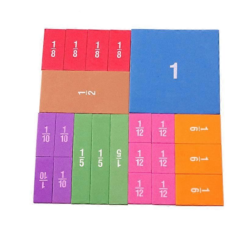 Children's Interactive Magnetic Fraction Tiles and Circles Learning Tool