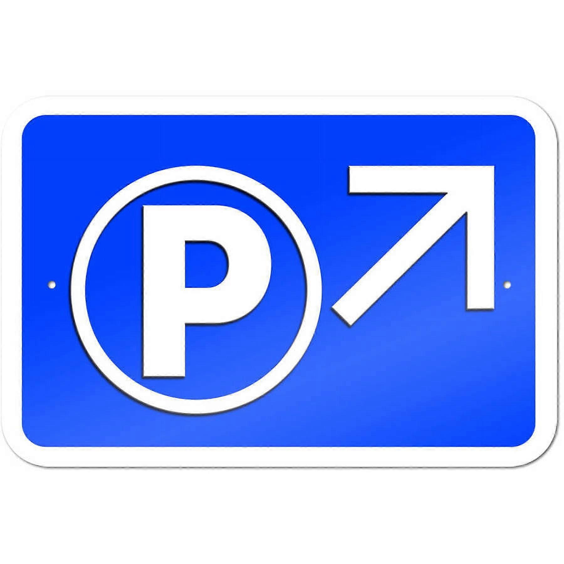 Parking Right Up Arrow Sign