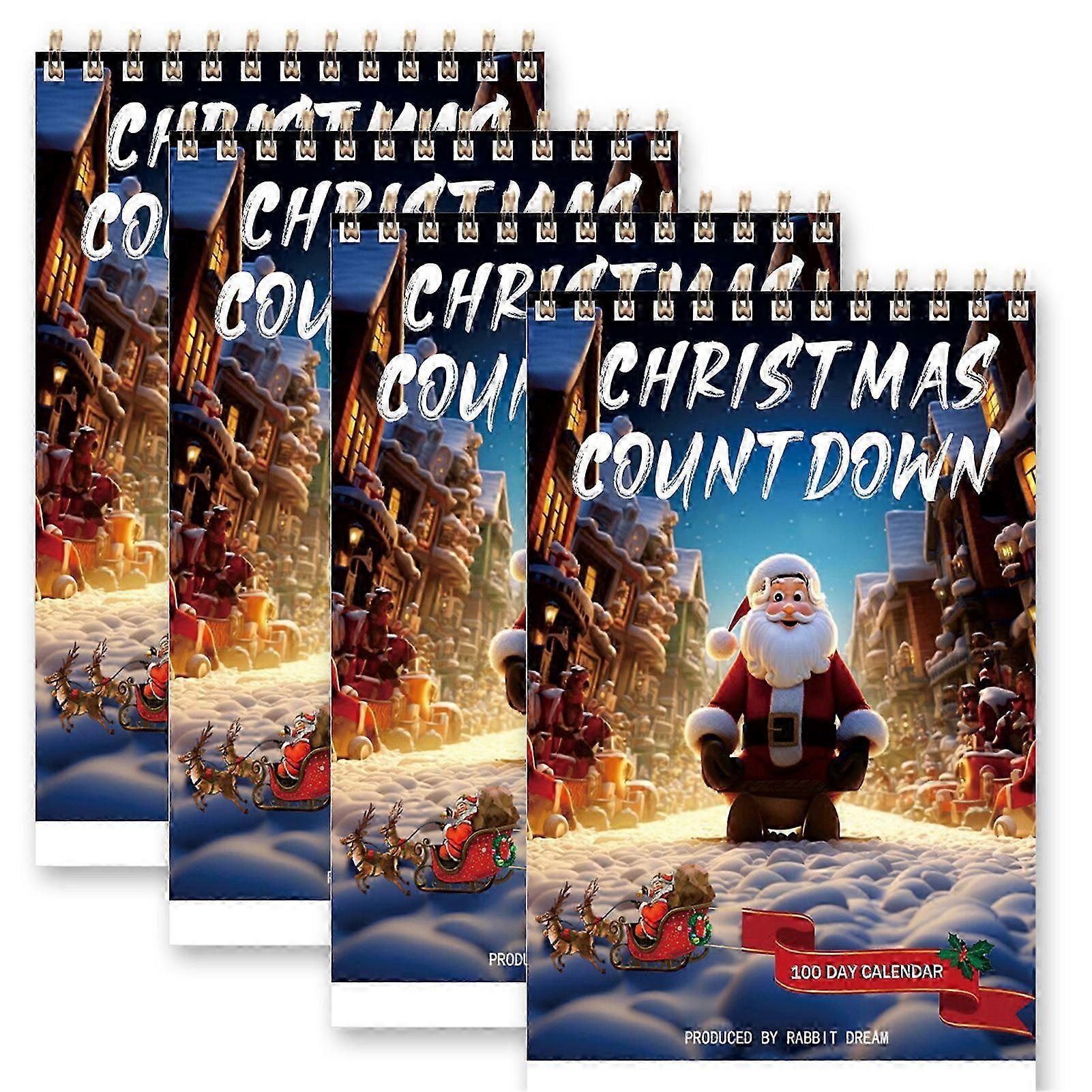 Christmas Countdown Calendar with 100 Days for Home and Office