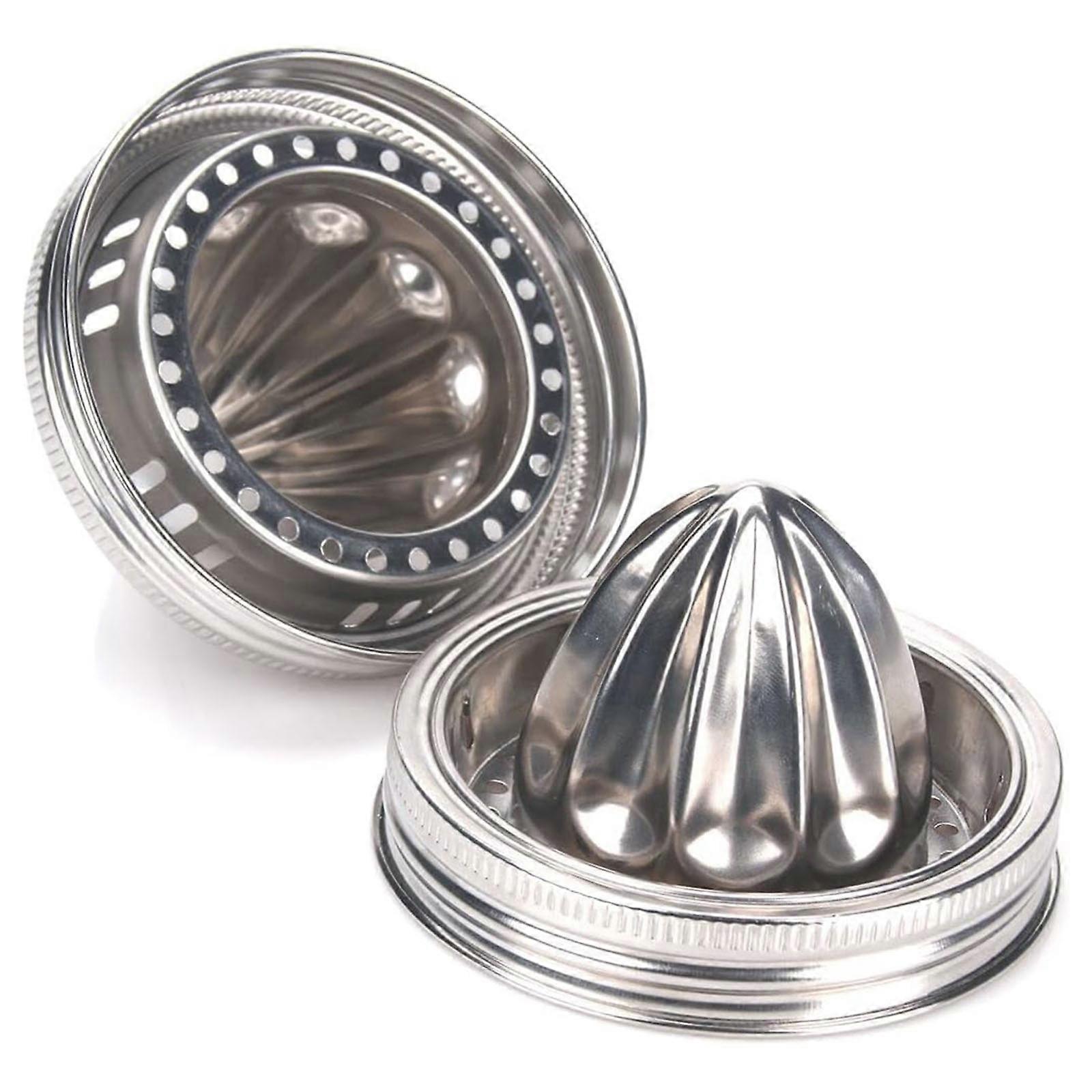 Mason Jar Juices Compressor Stainless Steel Lemon Squeezer Manual Hand Pressing Tool Perfect for Orange Lime Grapefruit Multicolor