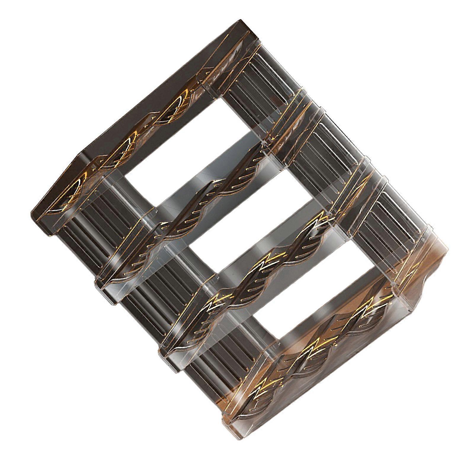 Stackable Bottle Drying Rack Shelves Space saving Cup Glasses Organizer Holder for Kitchen and Closet Organization Multicolor