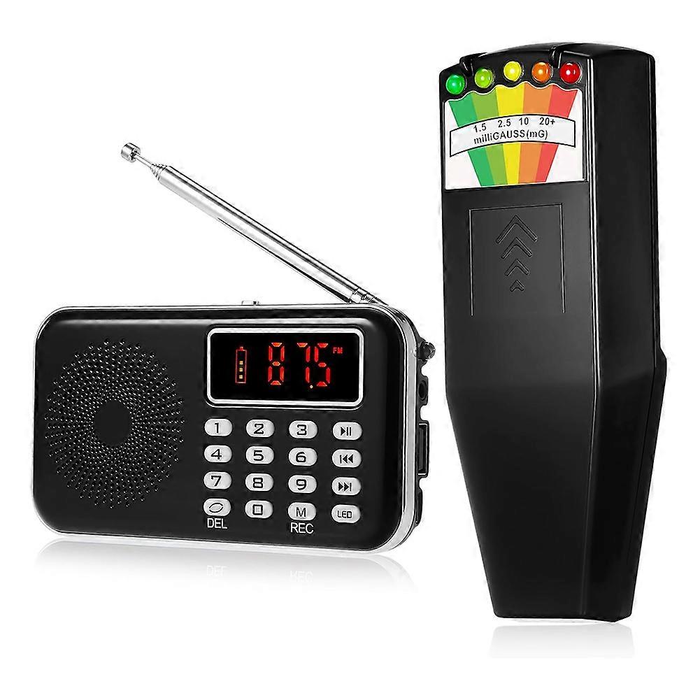 2pcs Equipment Kit Include LED EMF Meter Magnetic Field and Device for Electromagnetic Paranormal Investigation