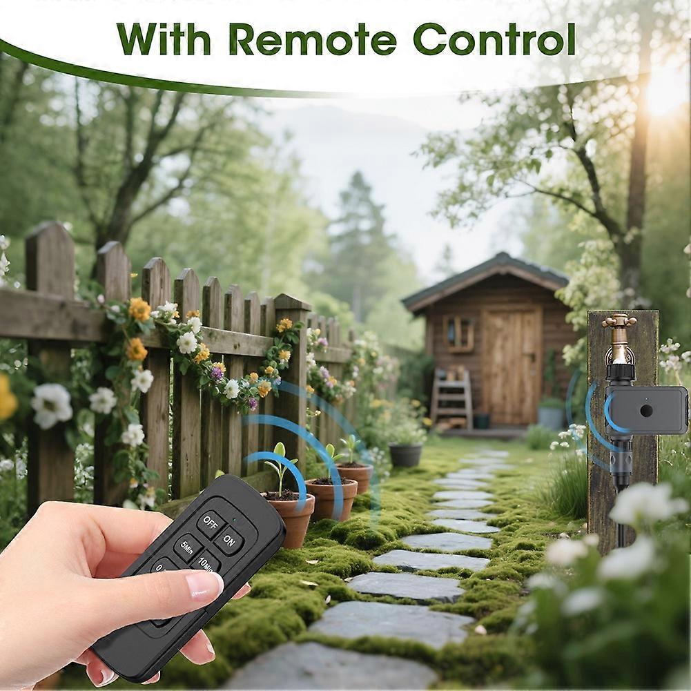 Automatic Sprinkler Timer Remote Control Garden Water Timer Smart Irrigation Watering System Hose Control with 1 Outlet