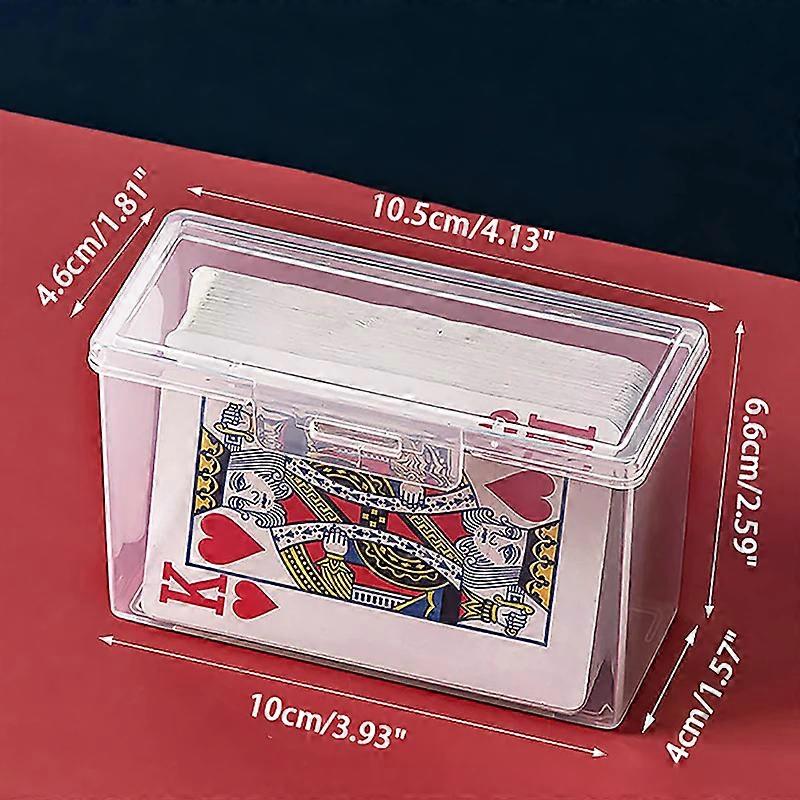New Transparent Plastic Boxes Playing Cards Container PP Storage Case Packing Poker Game Card Box for Board Games Playing Cards