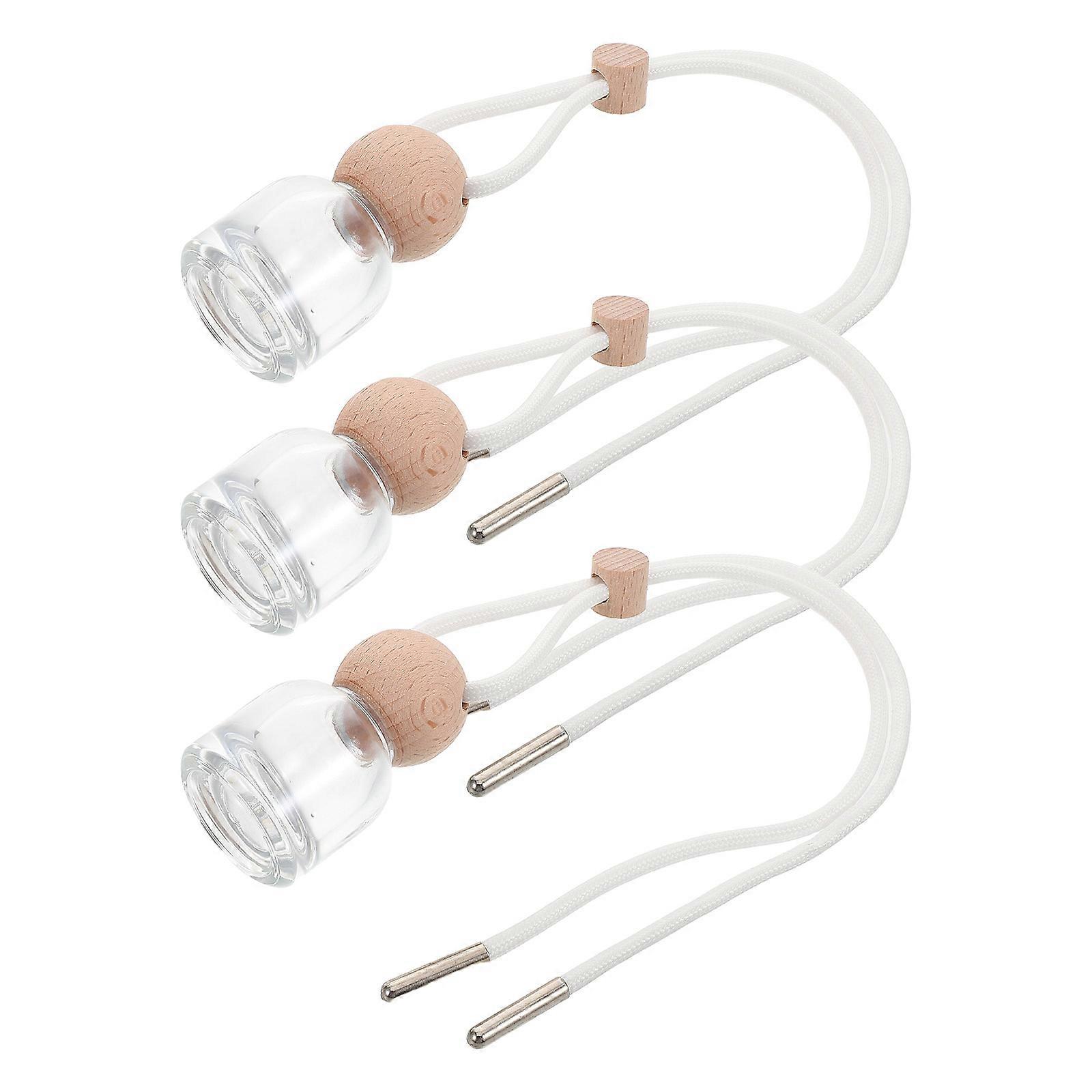 Elegant Essential Oil Diffuser Bottles For DIY Perfume Enthusiasts Compact Khaki Fragrance Storage 3Pcs