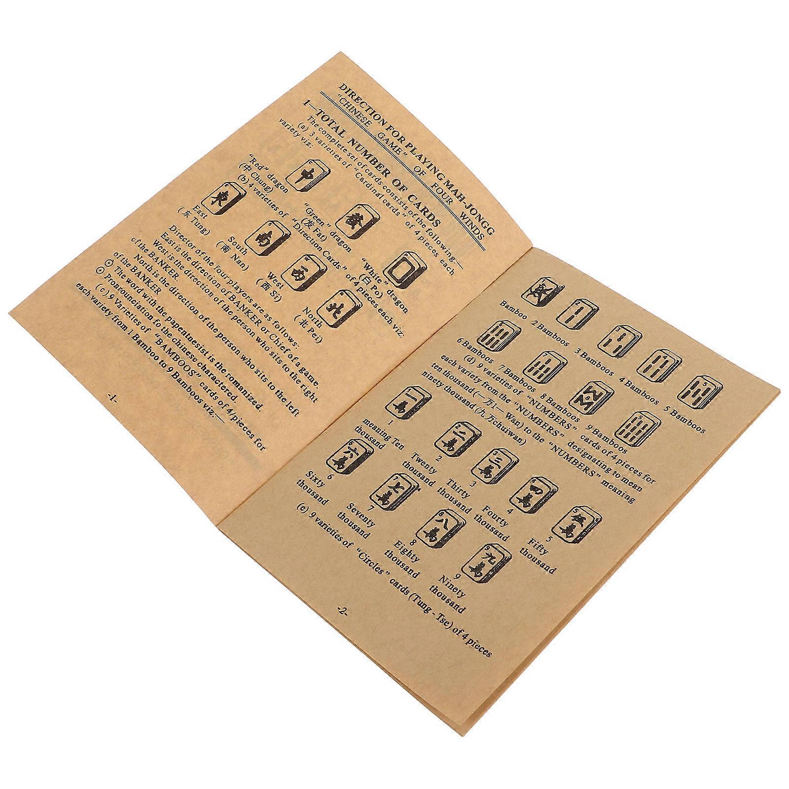 Mahjong Tutorial Book Comprehensive Chinese Mahjong Instruction Manual