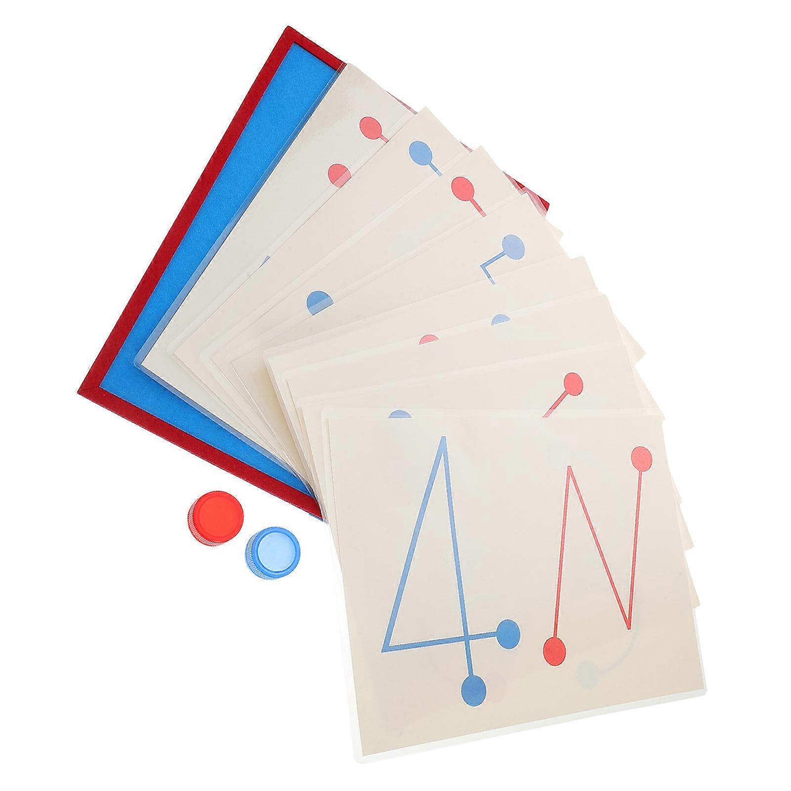 Kids Brain Development Training Cards Toy for Playing 8Pcs Learning Set