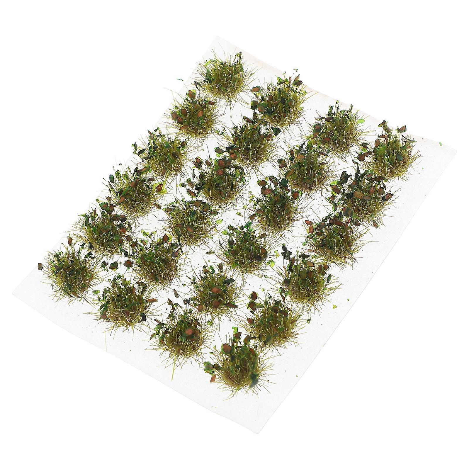 Artificial Grass Tufts for Decor Model Grass Clusters 1 Box Green Resin