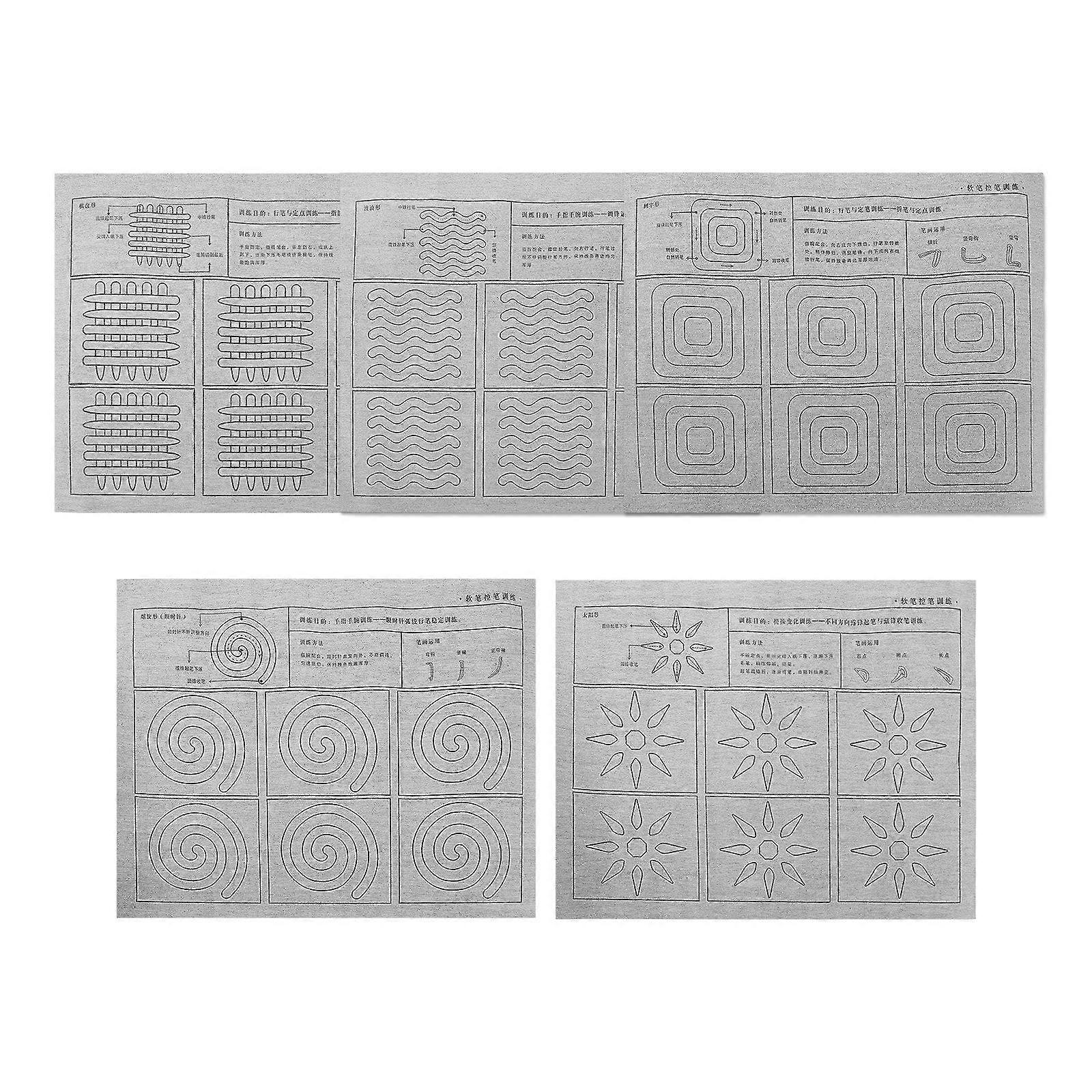 Reusable Calligraphy Cloth for Kids Pen Control Practice Tracing 1Set