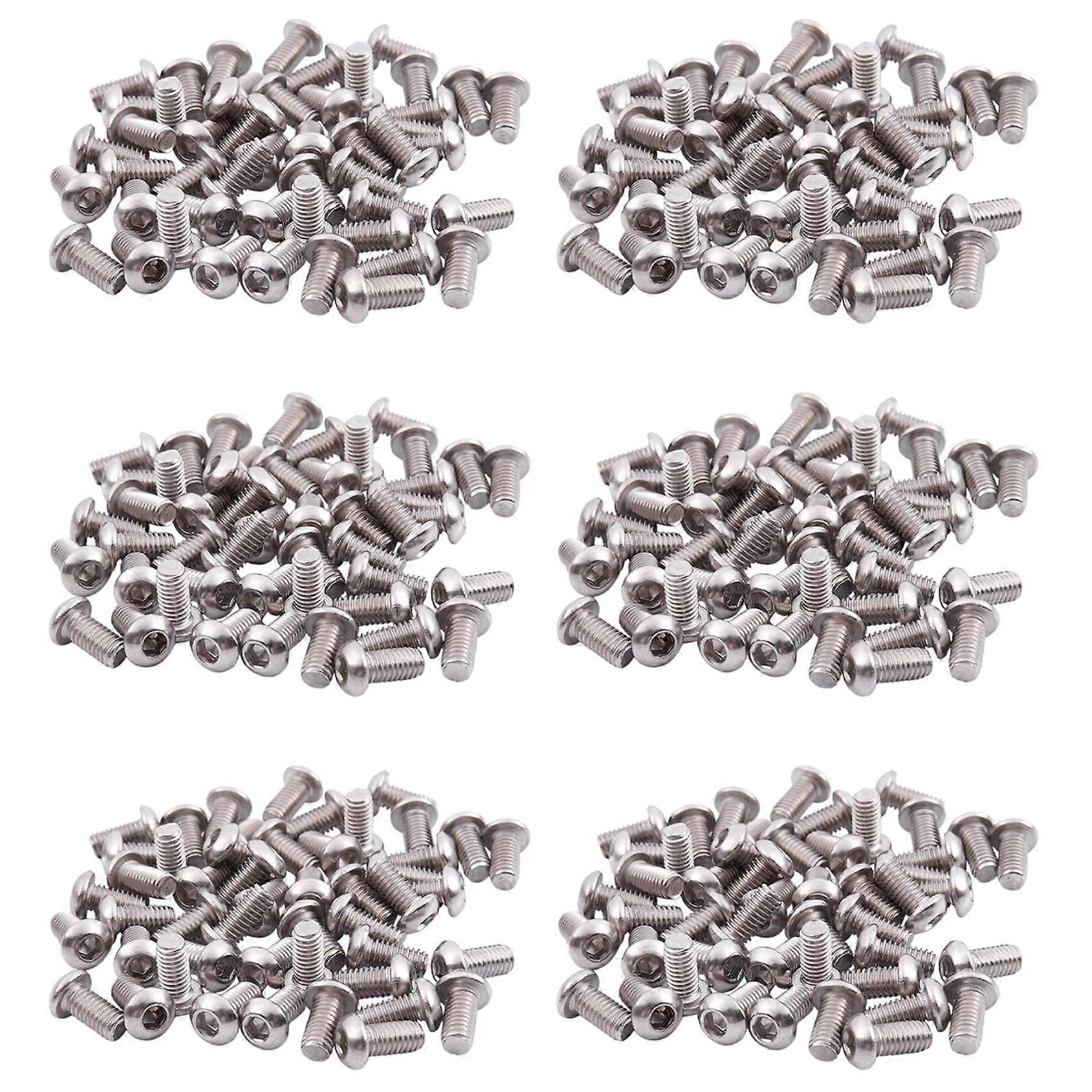 M12mm Stainless Steel Hex Socket Button Head Screws 300 Pcs