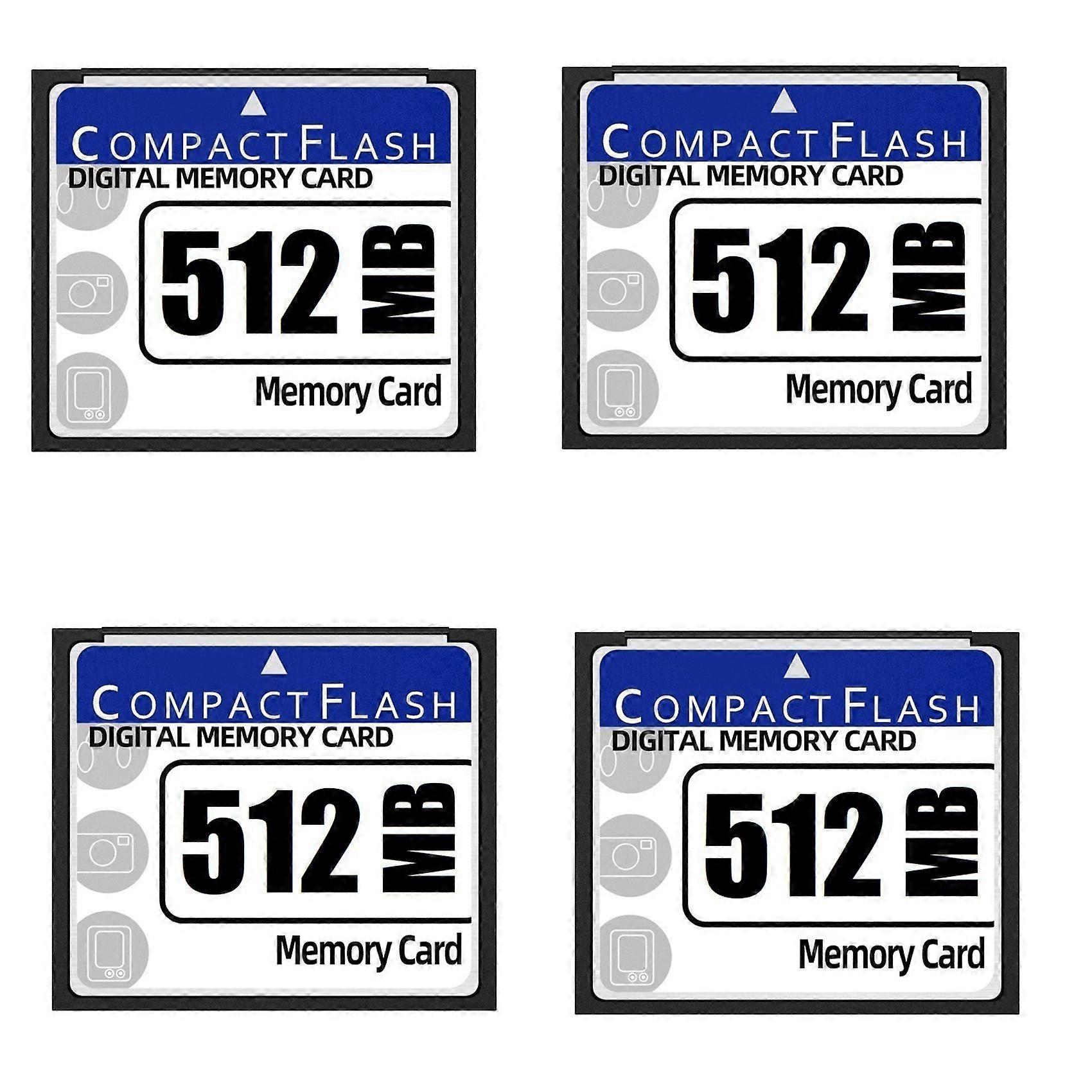 4X 512MB Compact Flash Memory Card for Camera, Advertising Machine, Industrial Computer Card