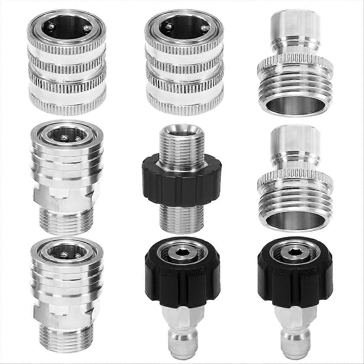 Pressure Washer Adapter Set,M22 to 3/8 inch Quick Disconnect Kit