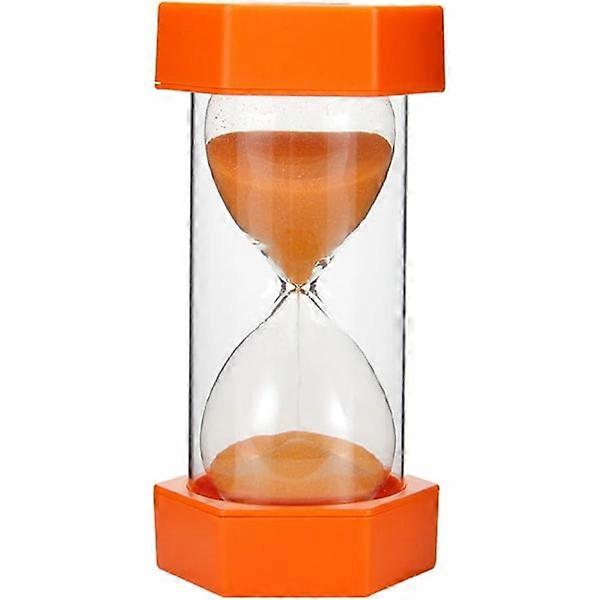 Sand timer 3/5/10/20/30/60 minutes kitchen timer children's game toys, ornaments, high quality anti-fall sand timer orange color 20 minutes