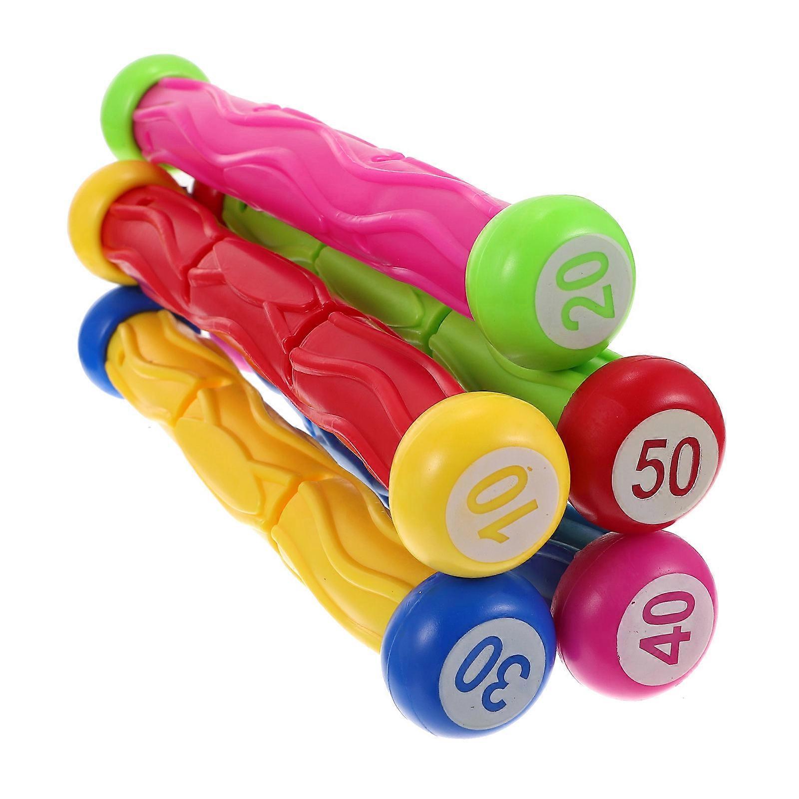 5 قطع رمي عصا الغوص السباحة الغوص العصي بركة الغوص العصي لعبة للأطفال