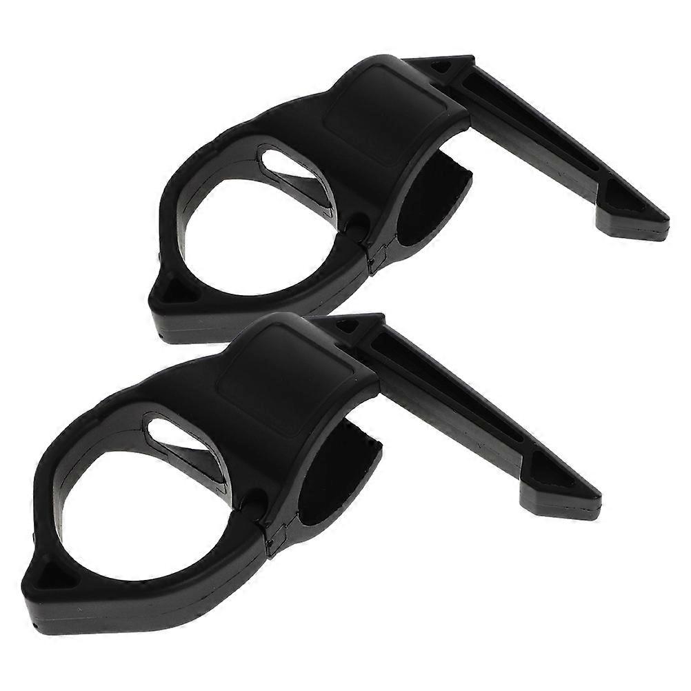 Adjustable Nylon Flashlight Ring Holder for Outdoor Portable 10Pcs Black Set