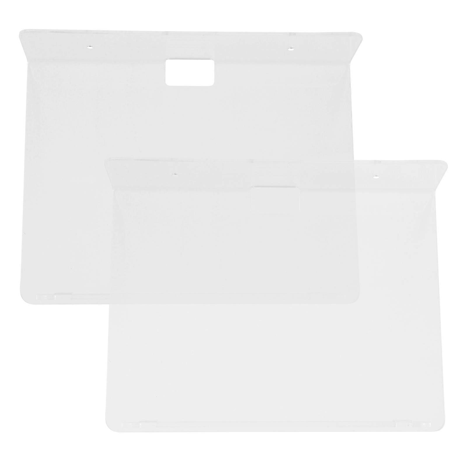 Transparent Acrylic Floating Shelves for Wall Mounted Storage 2Pcs Clear Design