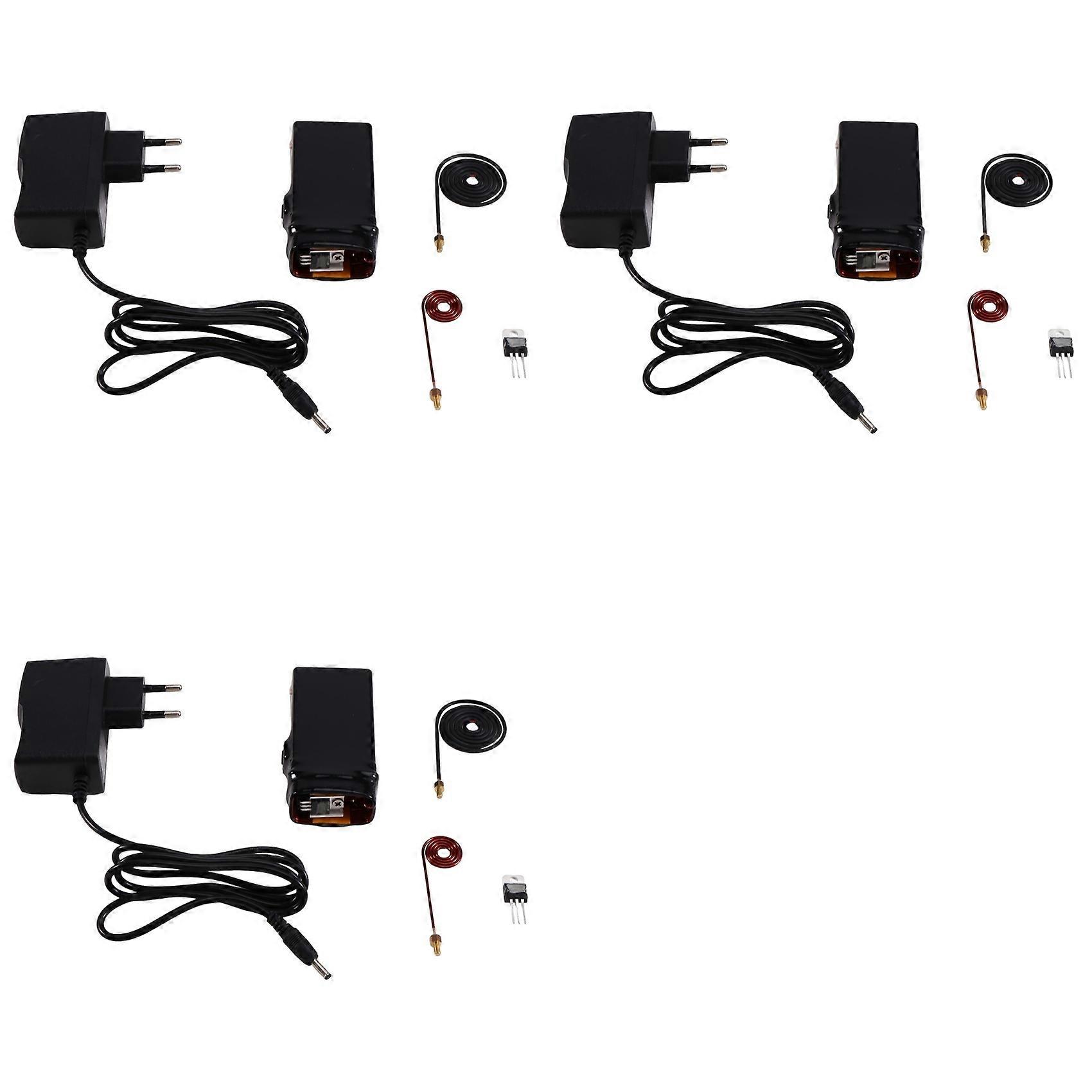 3X Light Bulb Detector 150MHz EMP Generator Electromagnetic Pulse Generator Transmitter with Charger EU Plug