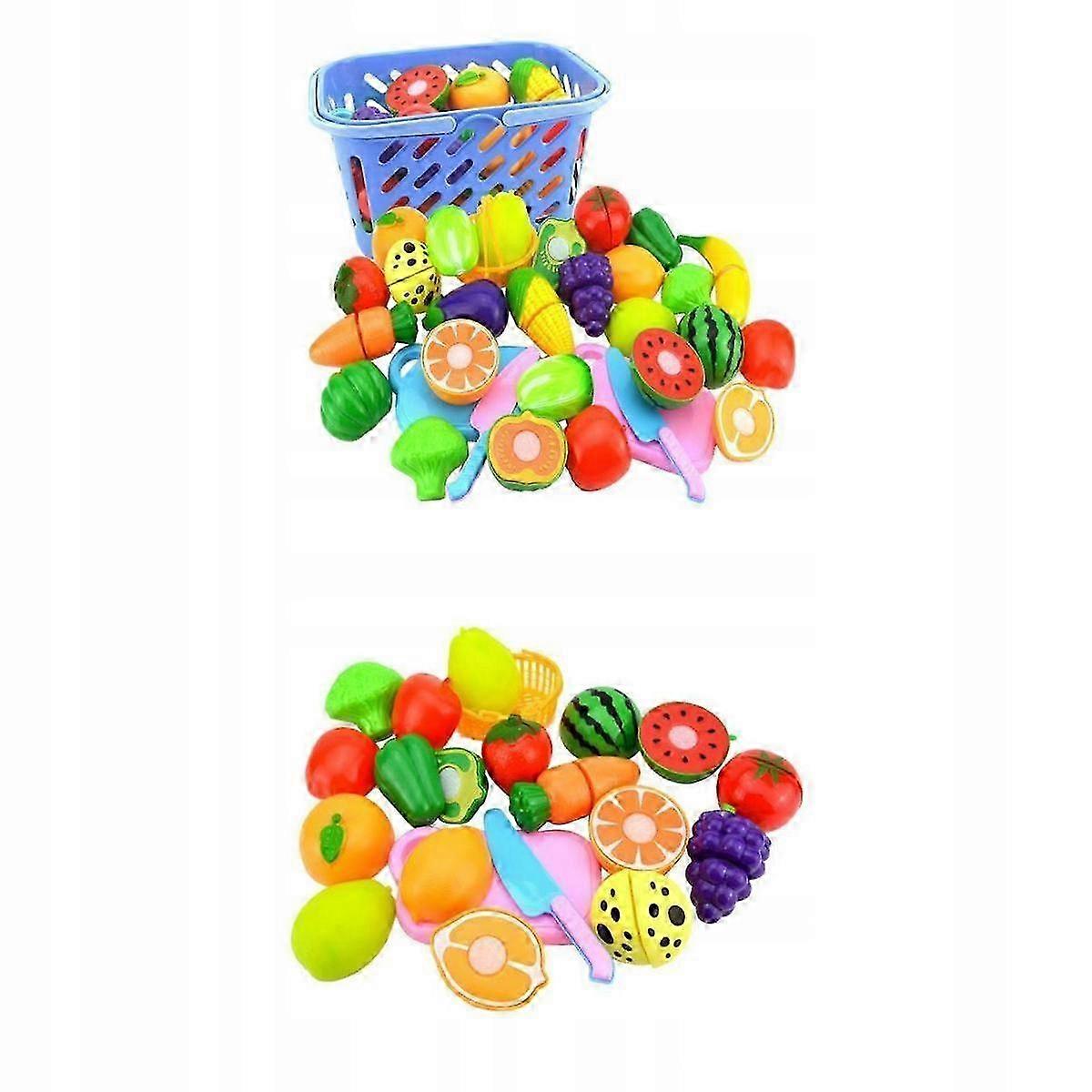 2 Set Kids Pretend Role Play Kitchen Cutting