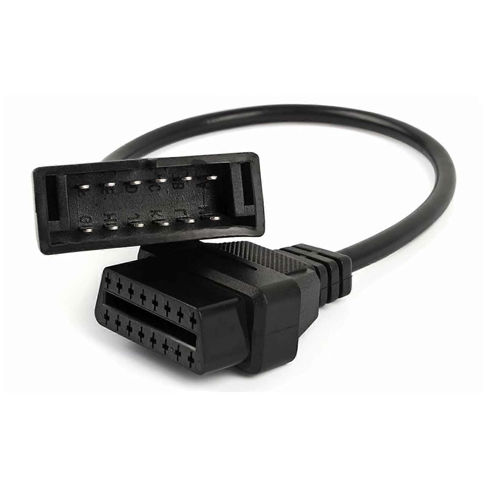 OBD1 to OBD2 Adapter for GM 12 Pin to 16 Pin Diagnostic Cable Plug and Play RealTime Data