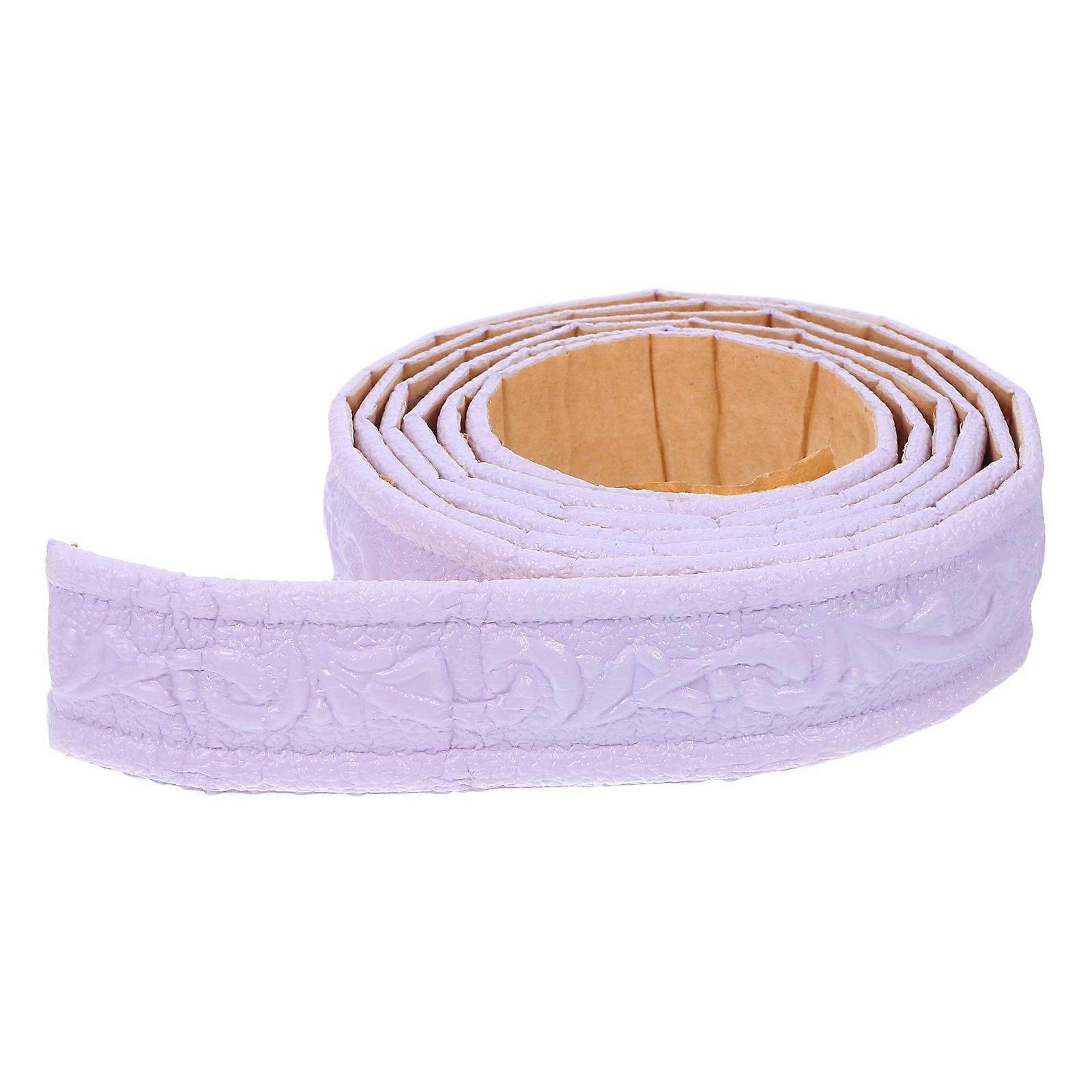 Violet Foam Corner Trim for Frames Self Adhesive Decorative Wall Molding with Durable Material 1 Roll