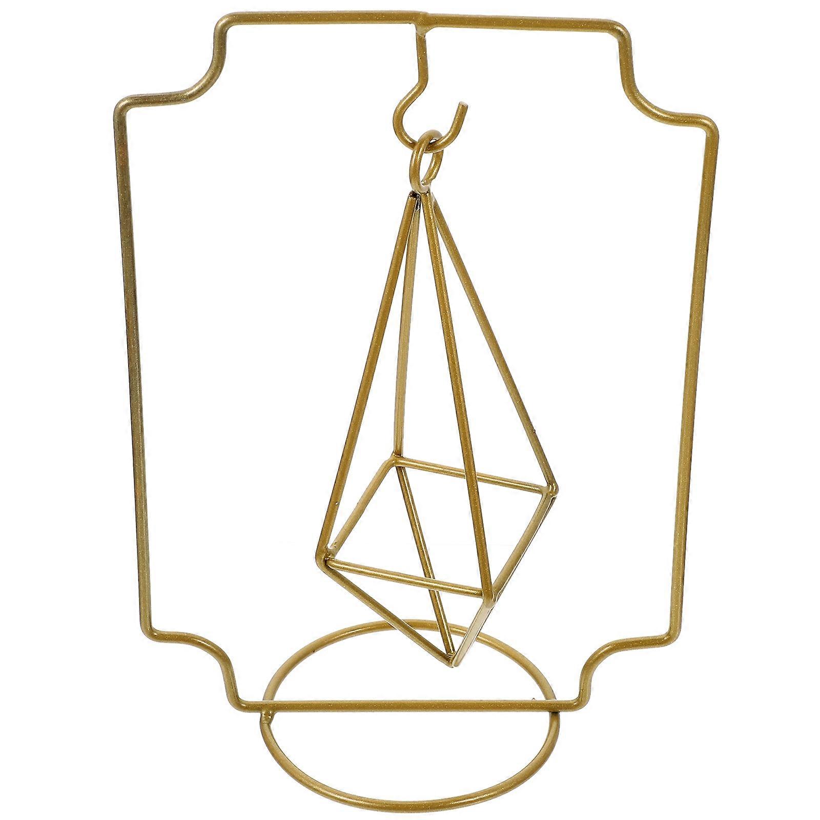 Small Plant Display Stand Metal Holder with 3Pcs Tabletop Display Rack