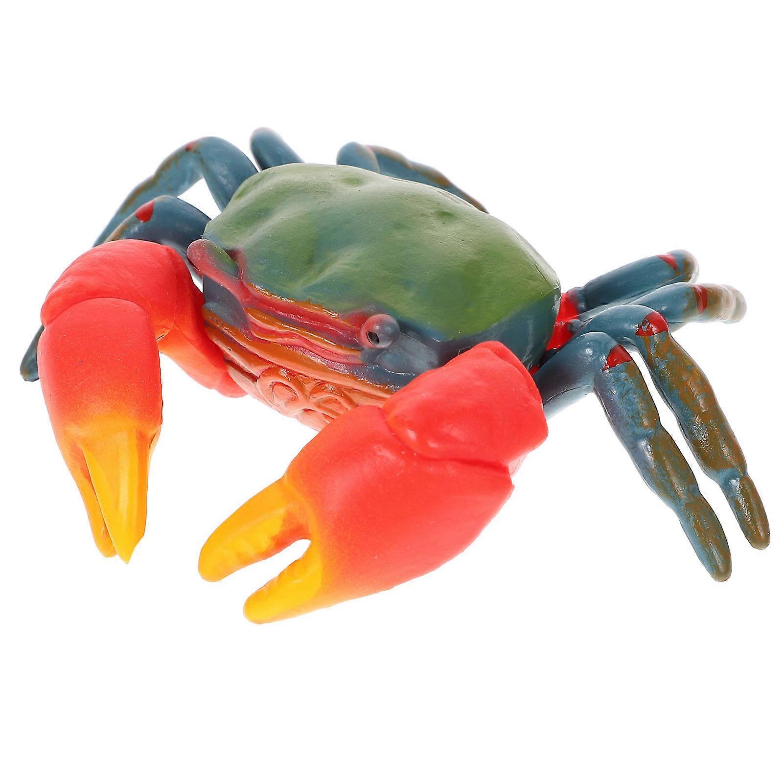 Fake Crab Decoration Toy 4Pcs Plastic Simulated Models