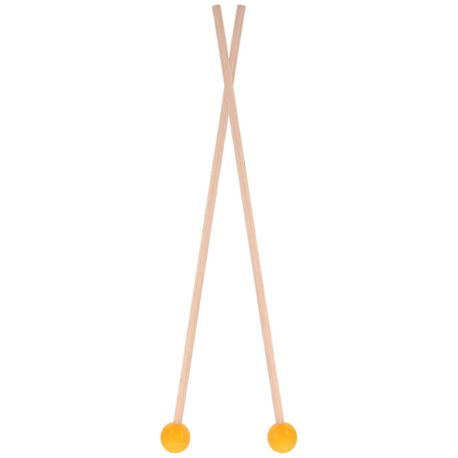 Rubber Mallets for Marimba 1Pair Wood Handle for Accurate Playing