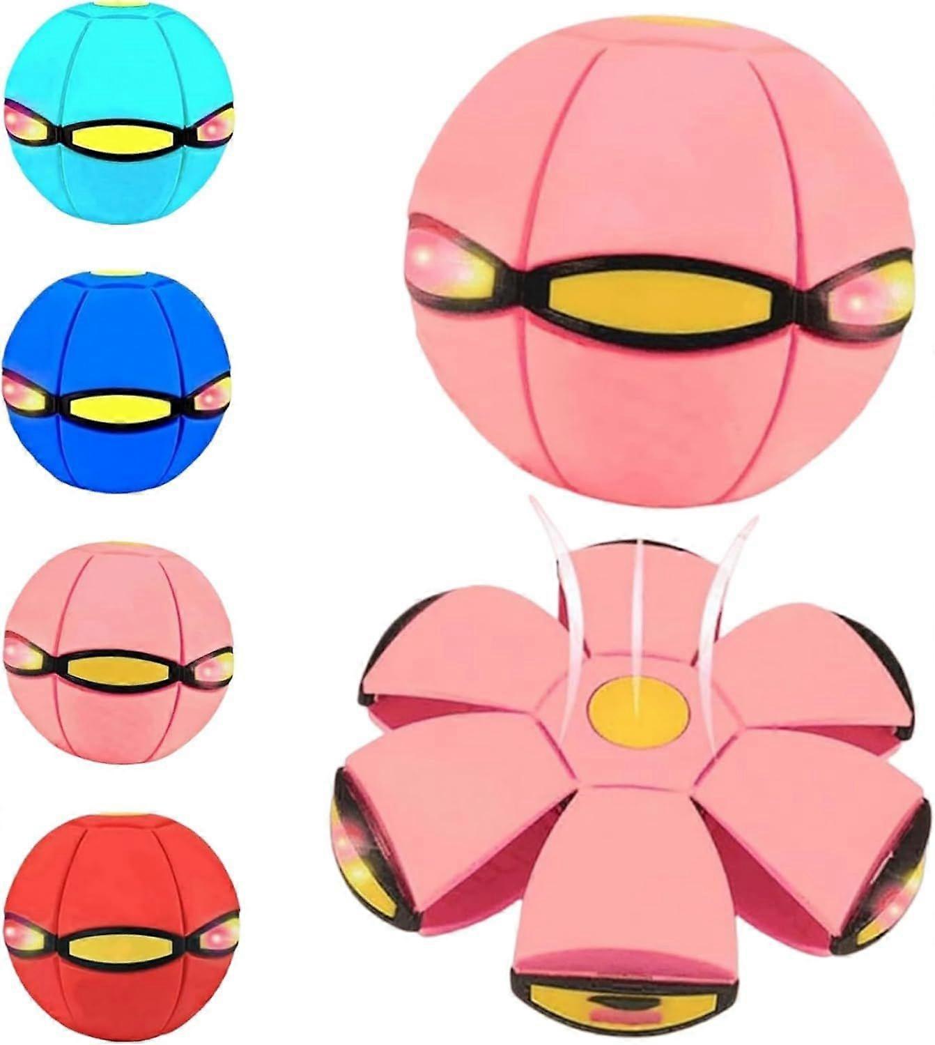 Fantastic Magic Ball, Magic Metaball, Children Bouncing Ball, Parent-Child Interaction, Dual Form Freely Switchable, with 6 Light