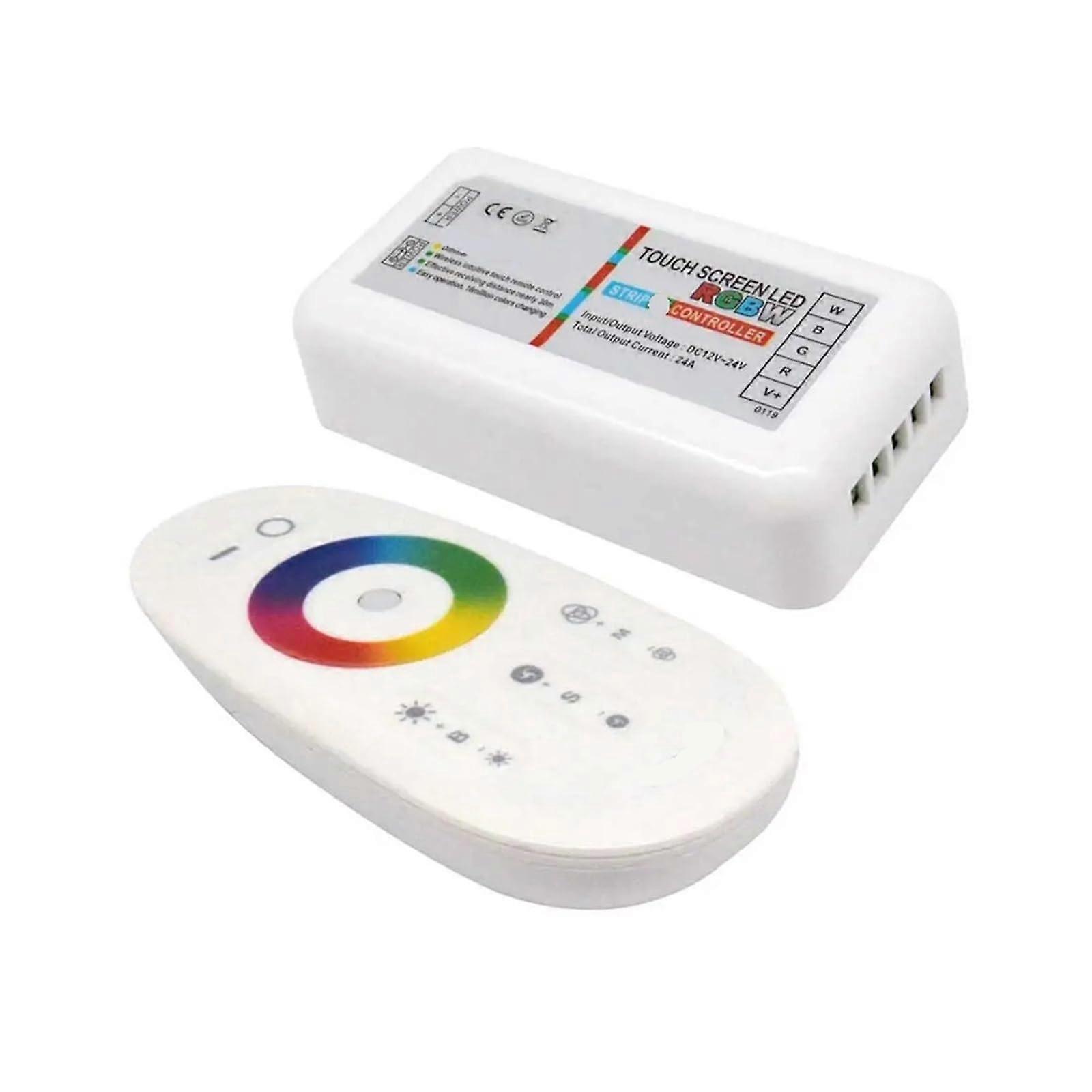 LED Strip Light Controller with Touch RGB Dimmer and Remote for 5050 3528, 12V/24V