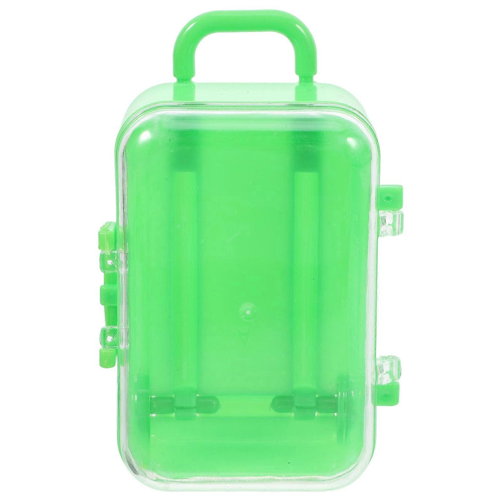 Mini Suitcase Favor Box Holder for Packaging 12Pcs Green Boxes