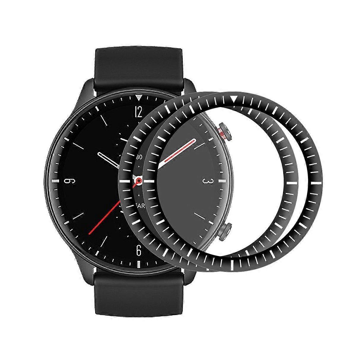 ENKAY 2Pcs/Pack 3D Curved Soft Scale PC Edge+PMMA Full Coverage HD Screen Protector for Amazfit GTR 