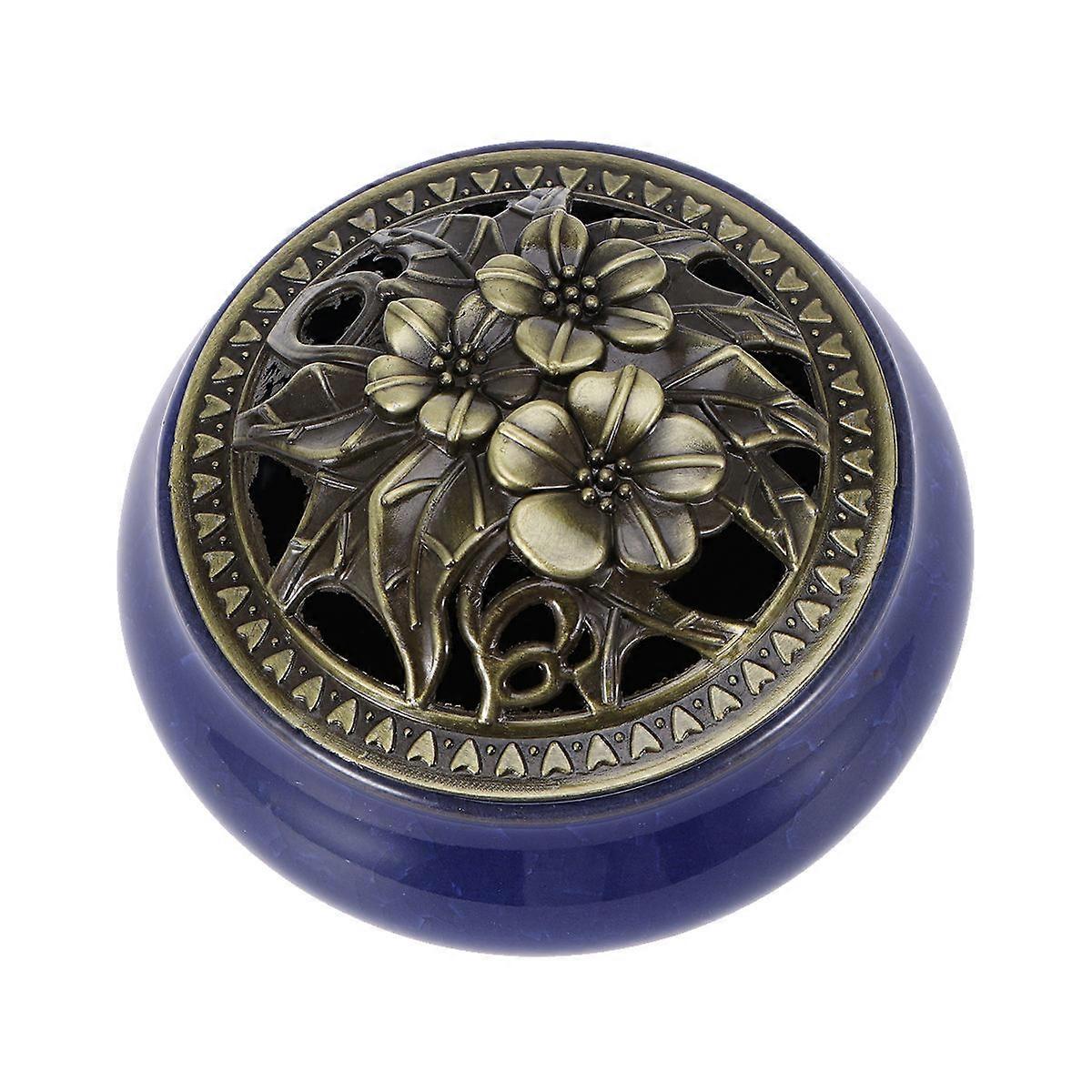 Cone Incense Burner with Ceramic Ash Catcher for Daily Use