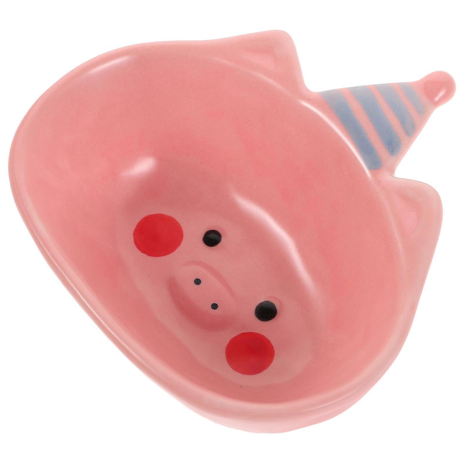 Pink Ceramic Small Cute Bowl for Serving Sauces and Snacks