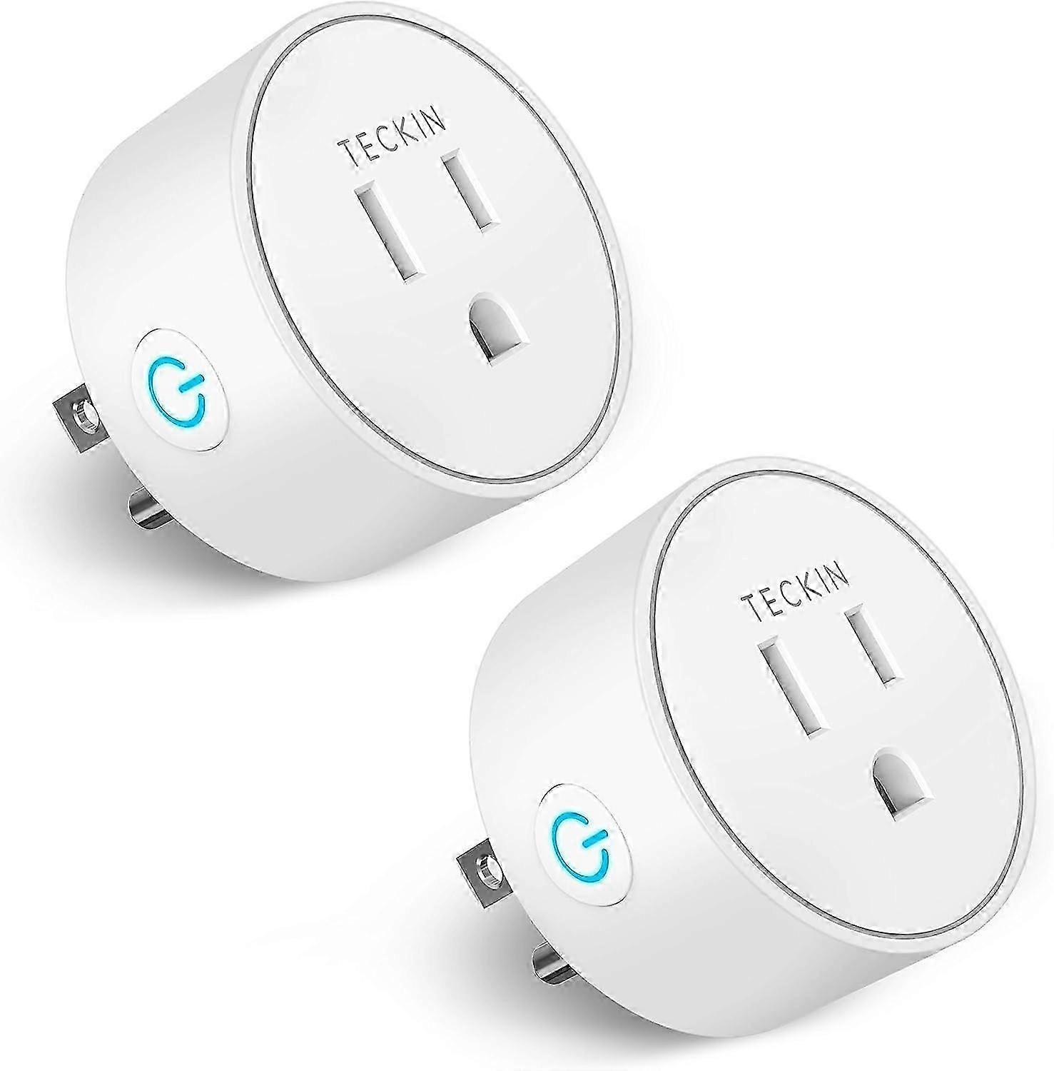 WiFi Smart Outlet, Bluetooth Mesh Network Plug 2PCS, Remote Control, Schedule Setting, Overload Protection, Over-Current Protection 26-27s