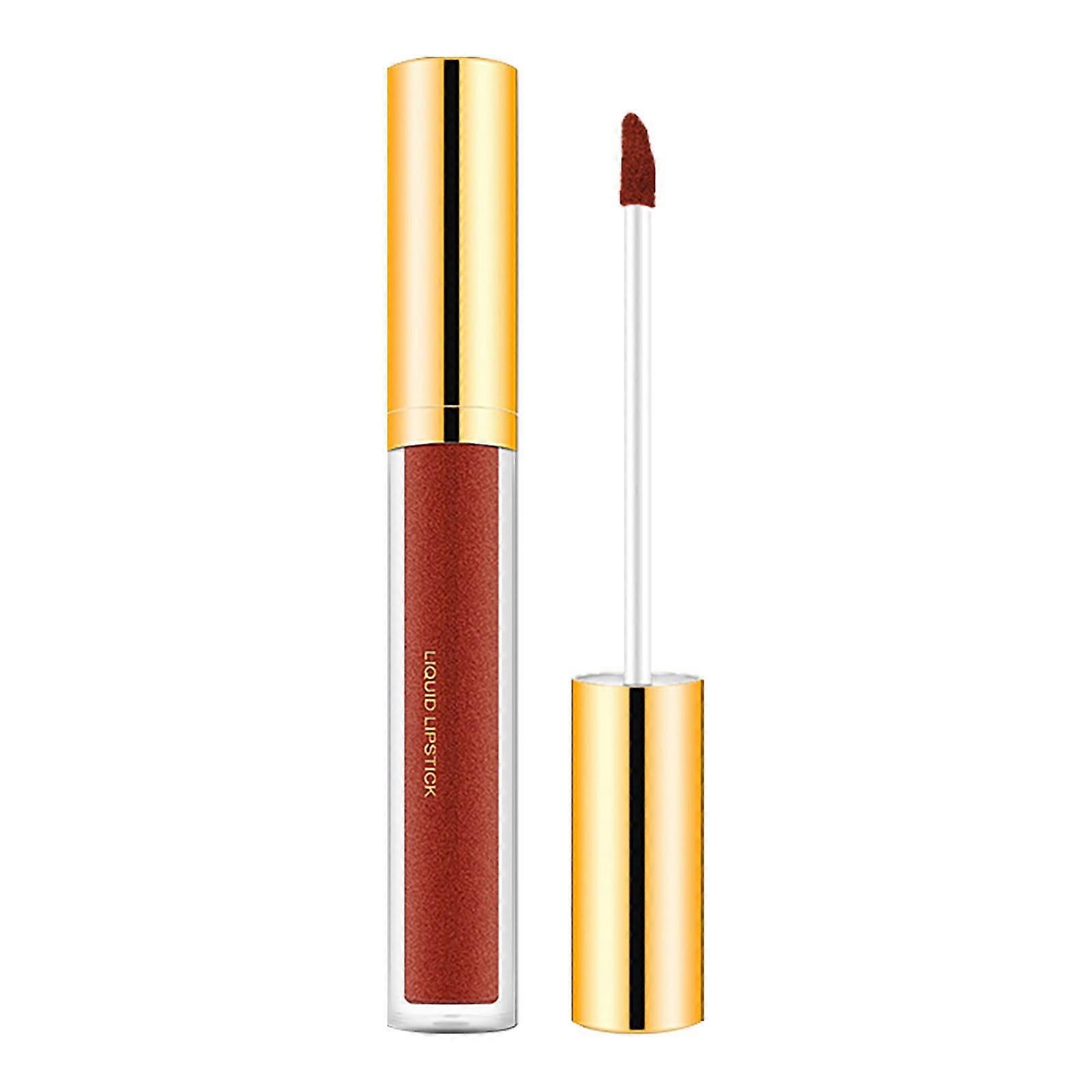 Metallic Liquid Lipstick Long Lasting Red with Diamond Glitter Finish Transferproof Full Coverage